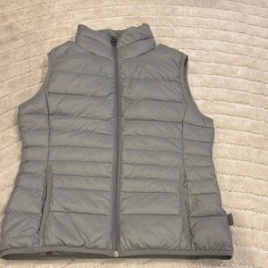 Calvin Klein Light Gray Quilted Puffer Vest